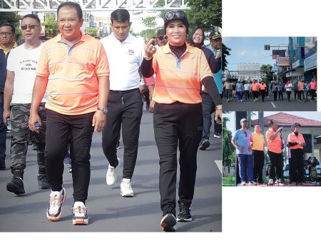 Ketua TP PKK Jember Kasih Fajarini Jalan Sehat Songsong TAJEMTRA 17 Desember 2022